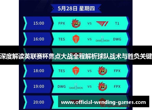 深度解读英联赛杯焦点大战全程解析球队战术与胜负关键 深度解读英联赛杯焦点大战全程解析球队战术与胜负关键